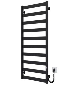 Электрический полотенцесушитель Deffi Silvia П10 500х1200 E правое подключение JD04 черный A.SV.120.50.10.E.B.R.2