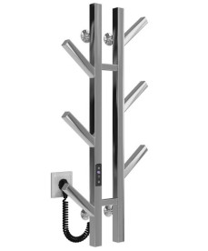 Електрична сушарка для рушників Deffi Sakura П6 100х800 E ліве підключення JD04 хром A.SR.80.10.6.E.C.L.2