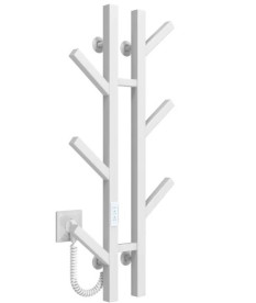 Електрична сушарка для рушників Deffi Sakura П6 100х800 E ліве підключення WD04 білий A.SR.80.10.6.E.W.L.4