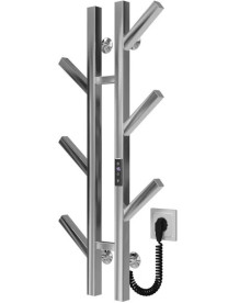 Электрический полотенцесушитель Deffi Sakura П6 100х800 E правое подключение JD04 хром A.SR.80.10.6.E.C.R.2