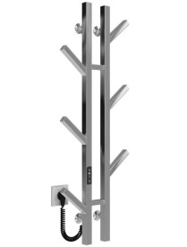 Электрический полотенцесушитель Deffi Sakura П6 100х1000 E левое подключение JD04 хром A.SR.100.10.6.E.C.L.2