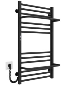 Электрический полотенцесушитель Deffi Sigma П14 500х900 левое подключение JD04 черный A.SI.90.50.14.E.B.L.2
