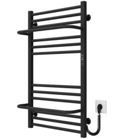 Электрический полотенцесушитель Deffi Sigma П14 500х900 правое подключение JD04 черный A.SI.90.50.14.E.B.R.2