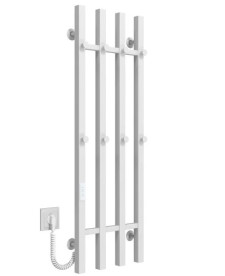 Электрический полотенцесушитель Deffi Split П4 300х1000 левое подключение WD04 белый A.SP.100.30.4.E.W.L.4