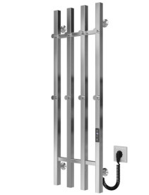 Электрический полотенцесушитель Deffi Split П4 300х1000 правое подключение JD04 хром A.SP.100.30.4.E.C.R.2