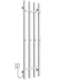 Электрический полотенцесушитель Deffi Split П4 300х1200 левое подключение WD04 белый A.SP.120.30.4.E.W.L.4