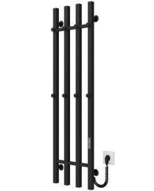 Электрический полотенцесушитель Deffi Split П4 300х1200 правое подключение JD04 черный A.SP.120.30.4.E.B.R.2