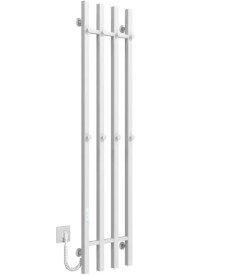 Электрический полотенцесушитель Deffi Split П4 300х1400 левое подключение WD04 белый A.SP.140.30.4.E.W.L.4