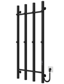 Электрический полотенцесушитель Deffi Split П4 500х1200 правое подключение JD04 черный A.SP.120.50.4.E.B.R.2