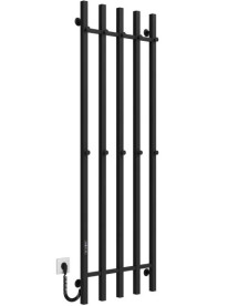 Електрична сушарка для рушників Deffi Split П5 500х1600 ліве підключення JD04 чорний A.SP.160.50.5.E.B.L.2