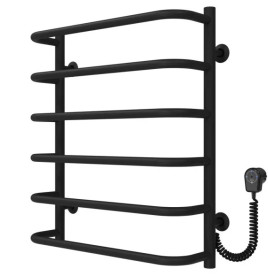 Електрична сушарка для рушників Deffi Стандарт П6 400х600 праве підключення EF16 чорний D.SS.60.40.6.E.B.R.5