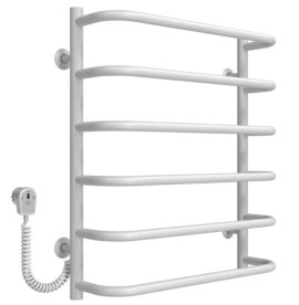 Електрична сушарка для рушників Deffi Стандарт П6 500х600 ліве підключення EF16 білий D.SS.60.50.6.E.W.L.5