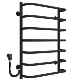 Електрична сушарка для рушників Deffi Стандарт П7 500х700 ліве підключення EF16 чорний D.SS.70.50.7.E.B.L.5