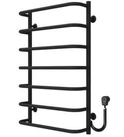 Электрический полотенцесушитель Deffi Стандарт П7 500х800 правое подключение EF16 черный D.SS.80.50.7.E.B.R.5