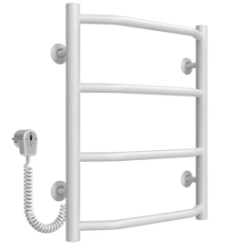 Електрична сушарка для рушників Deffi Трапеція П4 400х500 ліве підключення білий C.TR.50.40.4.E.W.L.5