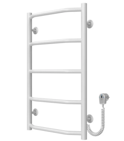 Електрична сушарка для рушників Deffi Трапеція П5 400х700 правильне підключення білий C.TR.70.40.5.E.W.R.5