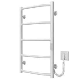 Електрична сушарка для рушників Deffi Трапеція П5 400х700 правильне підключення WD03 білий C.TR.70.40.5.E.W.R.3