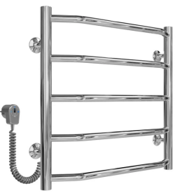 Електрична сушарка для рушників Deffi Трапеція П5 500х500 ліве підключення хром C.TR.50.50.5.E.C.L.5