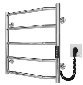 Электрический полотенцесушитель Deffi Трапеция П5 500х500 правое подключение JD03 хром C.TR.50.50.5.E.C.R.1