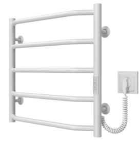 Электрический полотенцесушитель Deffi Трапеция П5 500х500 правое подключение WD03 белый C.TR.50.50.5.E.W.R.3