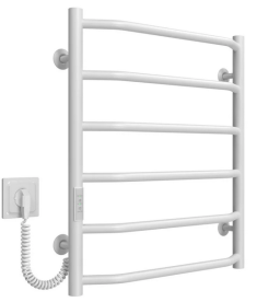 Электрический полотенцесушитель Deffi Трапеция П6 500х600 левое подключение WD03 белый C.TR.60.50.6.E.W.L.3