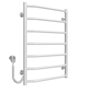 Электрический полотенцесушитель Deffi Трапеция П7 500х700 левое подключение белый C.TR.70.50.7.E.W.L.5