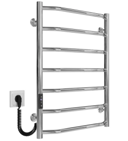 Электрический полотенцесушитель Deffi Трапеция П7 500х700 левое подключение JD03 хром C.TR.70.50.7.E.C.L.1
