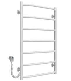 Електрична сушарка для рушників Deffi Трапеція П7 500х800 ліве підключення білий C.TR.80.50.7.E.W.L.5