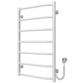 Электрический полотенцесушитель Deffi Трапеция П7 500х800 правое подключение белый C.TR.80.50.7.E.W.R.5