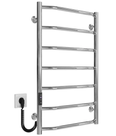 Електрична сушарка для рушників Deffi Трапеція П7 500х800 ліве підключення JD03 хром C.TR.80.50.7.E.C.L.1