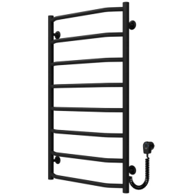 Электрический полотенцесушитель Deffi Трапеция П8 500х900 правое подключение черный C.TR.90.50.8.E.B.R.5