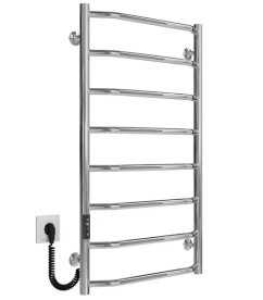 Электрический полотенцесушитель Deffi Трапеция П8 500х900 левое подключение JD03 хром C.TR.90.50.8.E.C.L.1