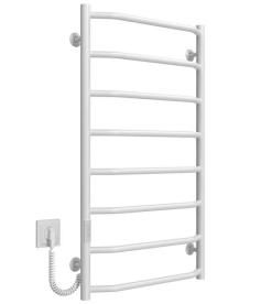 Електрична сушарка для рушників Deffi Трапеція П8 500х900 ліве підключення WD03 білий C.TR.90.50.8.E.W.L.3