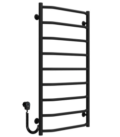 Электрический полотенцесушитель Deffi Трапеция П9 500х1000 левое подключение черный C.TR.100.50.9.E.B.L.5