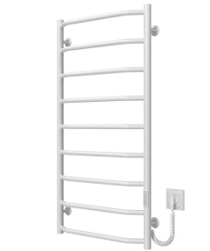 Электрический полотенцесушитель Deffi Трапеция П9 500х1000 правое подключение WD03 белый C.TR.100.50.9.E.W.R.3