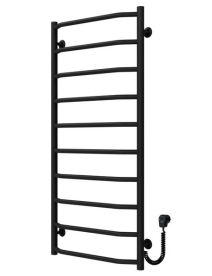 Електрична сушарка для рушників Deffi Трапеція П10 500х1100 праве підключення чорний C.TR.110.50.10.E.B.R.5