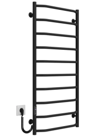 Електрична сушарка для рушників Deffi Трапеція П10 500х1100 ліве підключення JD03 чорний C.TR.110.50.10.E.B.L.1