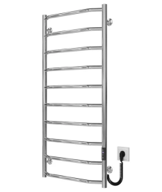 Электрический полотенцесушитель Deffi Трапеция П10 500х1100 правое подключение JD03 хром C.TR.110.50.10.E.C.R.1