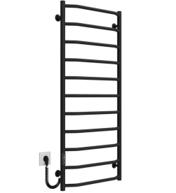 Электрический полотенцесушитель Deffi Трапеция П11 500х1200 левое подключение JD03 черный C.TR.120.50.11.E.B.L.1