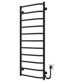 Электрический полотенцесушитель Deffi Трапеция П11 500х1200 правое подключение JD03 черный C.TR.120.50.11.E.B.R.1