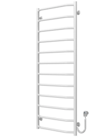 Електрична сушарка для рушників Deffi Трапеція П12 500х1300 праве підключення білий C.TR.130.50.12.E.W.R.5