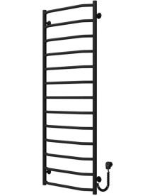 Електрична сушарка для рушників Deffi Трапеція П13 500х1400 праве підключення чорний C.TR.140.50.13.E.B.R.5