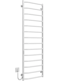 Електрична сушарка для рушників Deffi Трапеція П14 500х1500 ліве підключення WD03 білий C.TR.150.50.14.E.W.L.3