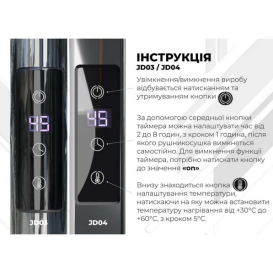 Электрический полотенцесушитель Deffi Трапеция П14 500х1500 правое подключение JD03 черный C.TR.150.50.14.E.B.R.1