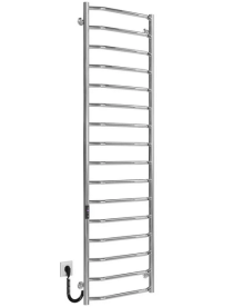 Електрична сушарка для рушників Deffi Трапеція П16 500х1700 ліве підключення JD03 хром C.TR.170.50.16.E.C.L.1