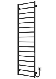 Электрический полотенцесушитель Deffi Трапеция П16 500х1700 правое подключение JD03 черный C.TR.170.50.16.E.B.R.1