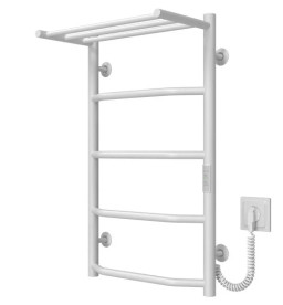 Електрична сушарка для рушників Deffi Трапеція з полицею П5 400х700 праве підключення WD03 білий C.TP.70.40.5.E.W.R.3