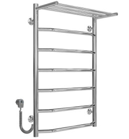 Электрический полотенцесушитель Deffi Трапеция с полкой П7 500х800 левое подключение хром C.TP.80.50.7.E.C.L.5