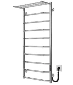 Електрична сушарка для рушників Deffi Трапеція з полицею П10 500х1100 праве підключення JD03 хром C.TP.110.50.10.E.C.R.1