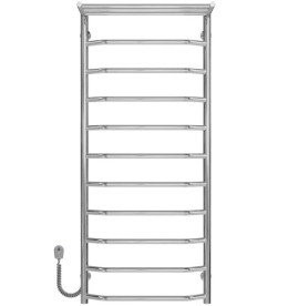 Электрический полотенцесушитель Deffi Трапеция с полкой П11 500х1200 левое подключение хром C.TP.120.50.11.E.C.L.5